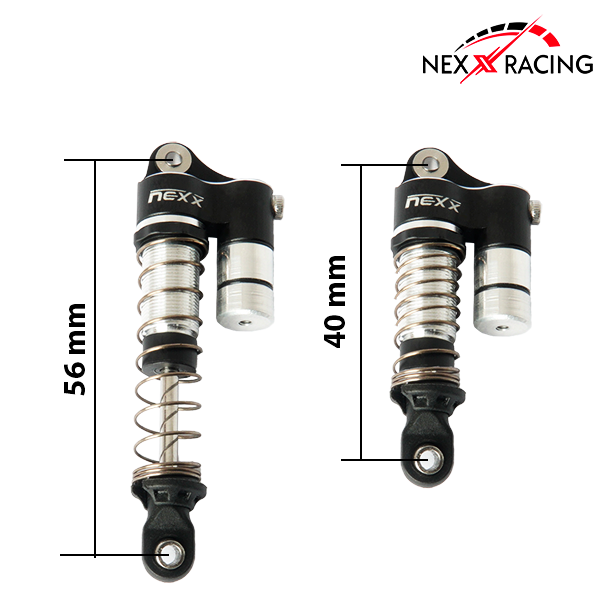 Nexx Racing Reservoir Shock (4 pcs) for 1/18 TRX-4M - HeliDirect