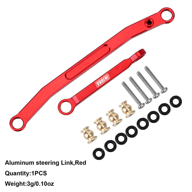INJORA CNC Aluminum Steering Links for Axial SCX24 - HeliDirect