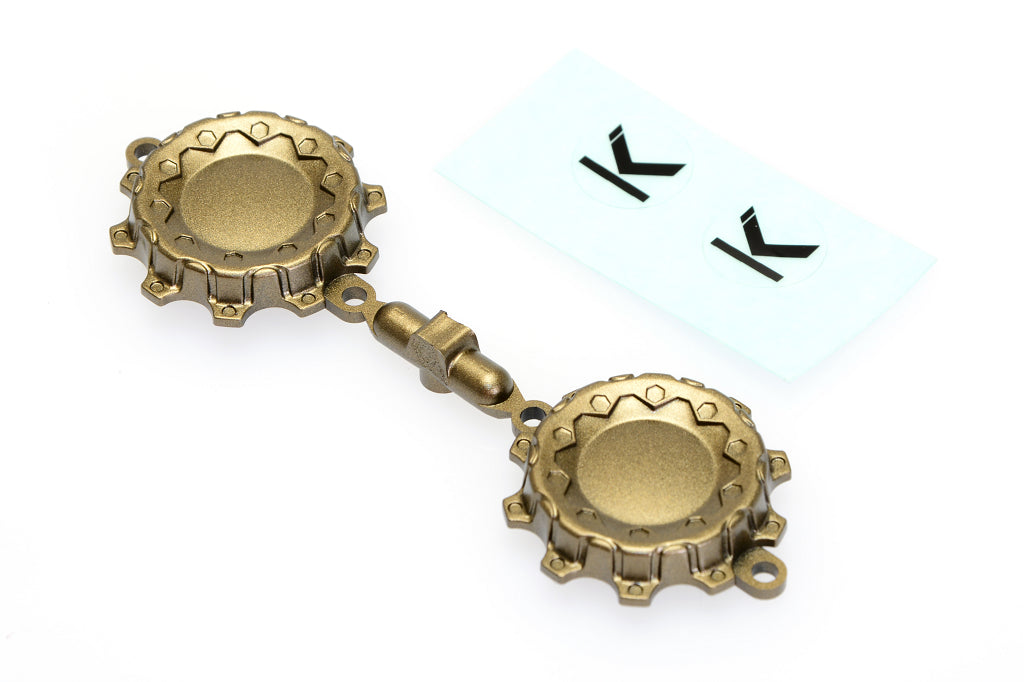 CD0637 Bronze Wheel Cap (w/decal, for KG1 Trident wheel) 2pcs - Cen Racing USA