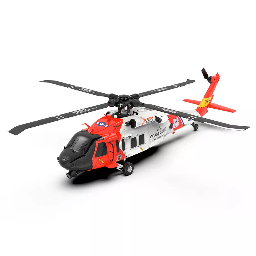 6CH 3D Coast Guard UH-60 Scale RC Helicopter w/ GPS Intelligent Control  System - RTF