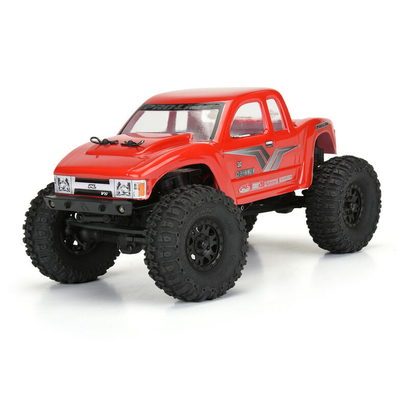 Pro-Line 1/24 Trencher F/R 1.0" Tires Mounted 7mm Black Impulse (4): SCX24 - HeliDirect