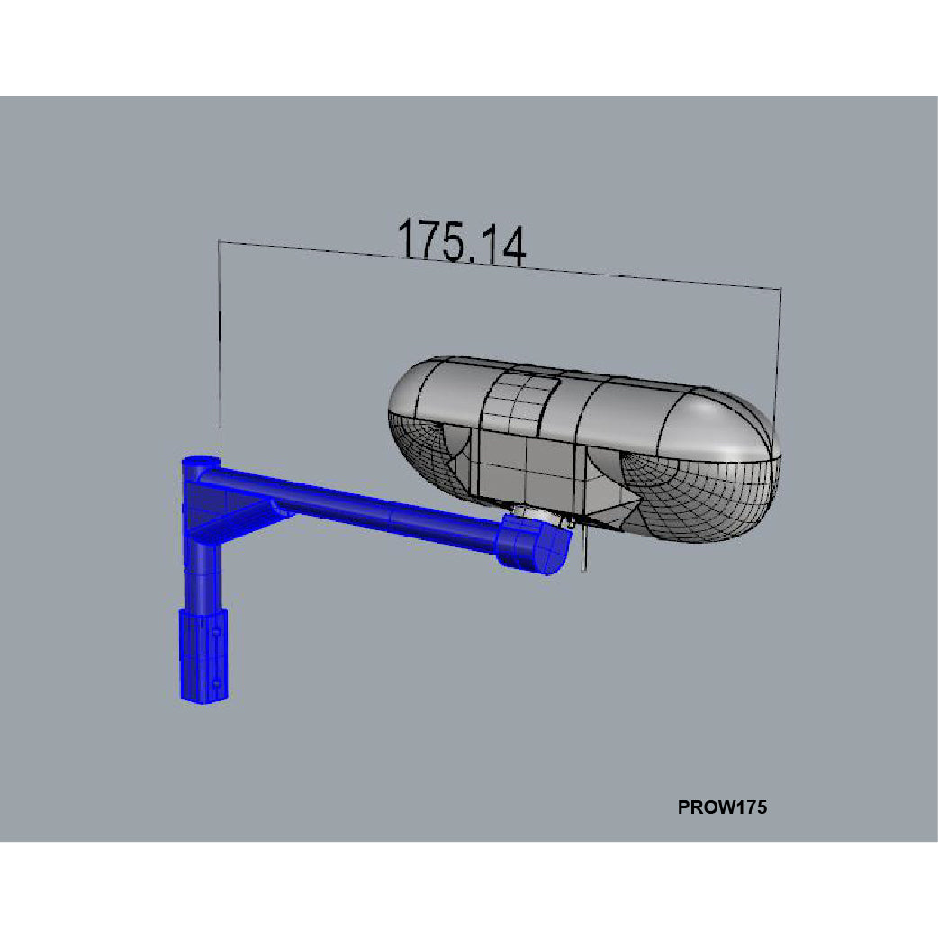 3D Printed Scale Winch AS 350 700 170mm Black - HeliDirect
