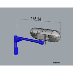 3D Printed Scale Winch AS 350 700 170mm Black - HeliDirect