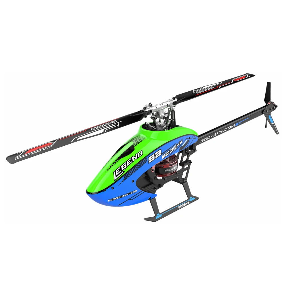 Goosky Legend S2 Helicopter (BNF) - Blue/Green - HeliDirect