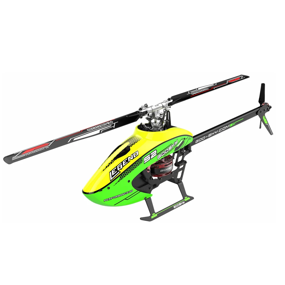 Goosky Legend S2 Helicopter (BNF) - Green/Yellow - HeliDirect