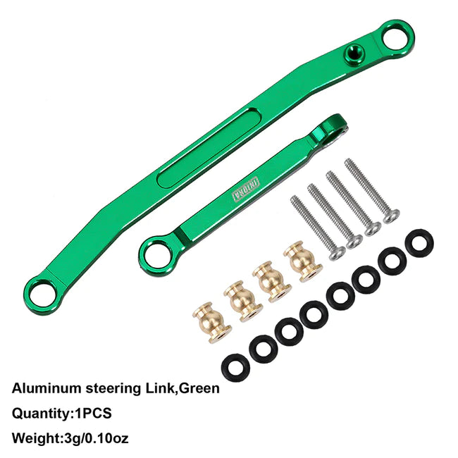INJORA CNC Aluminum Steering Links for Axial SCX24 - HeliDirect