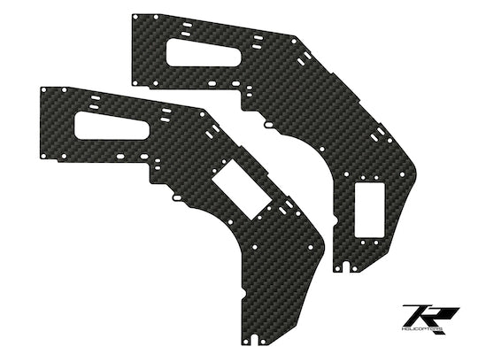 NiTron90 Front Side Frames (Left and Right) - HeliDirect