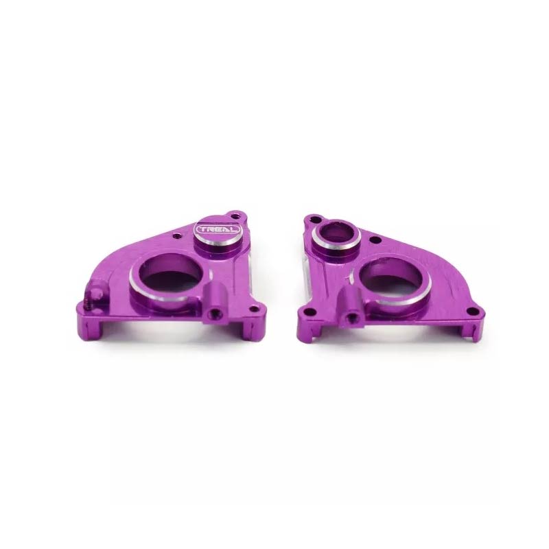 Treal Axial SCX24 90081 Aluminum 7075 Transmission Case (Purple) - HeliDirect