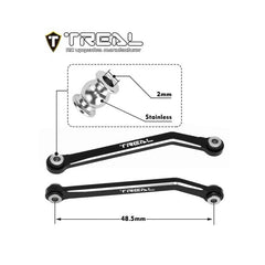 TREAL High Clearance Links - Alu 7075 Chassis Lower Linkages For 1/24 FMS FCX24 (Purple) - HeliDirect