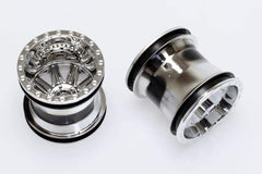 CQ0603 Monster Truck Wheel (Chrome) 2.2 x 2.4" - 2pcs/pack - HeliDirect