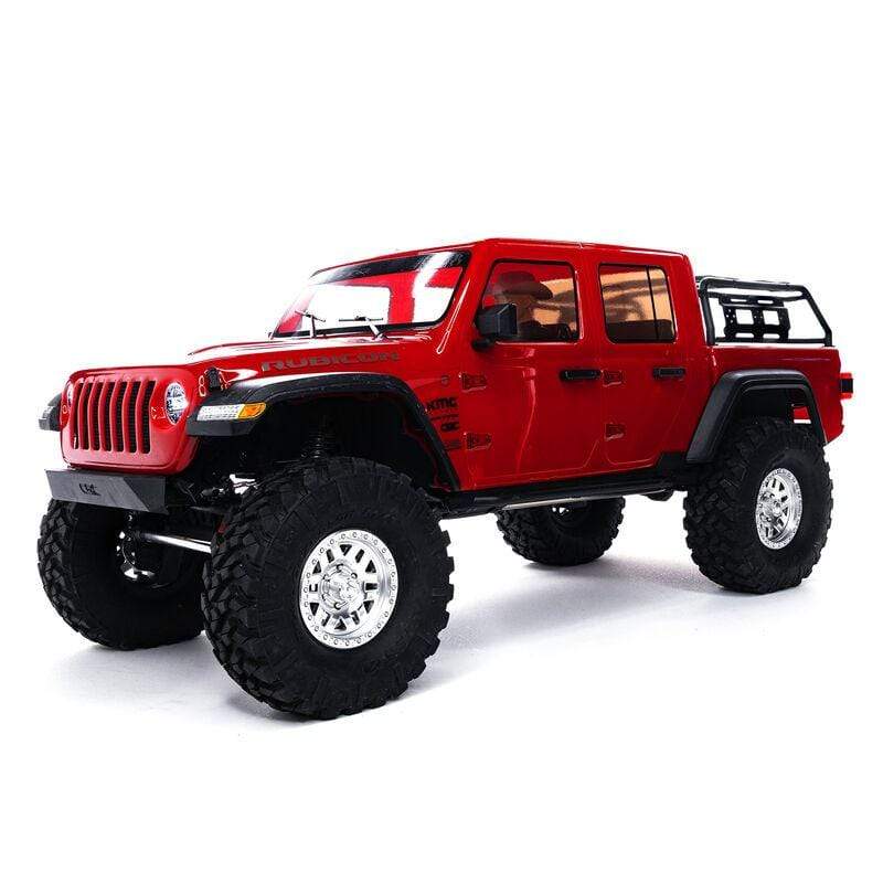 Horizon Hobby 1/10 SCX10 III Jeep JT Gladiator Rock Crawler with Portals RTR, Red - HeliDirect