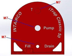 iTrap 50 (175ml) Classic Pro - With Barbed connectors - HeliDirect