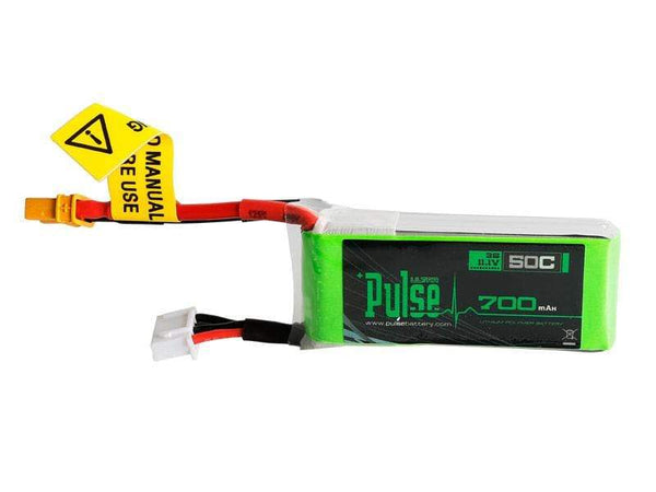 Pulse 700mah 50C 11.1V 3S Lipo Battery - XT30 Connector