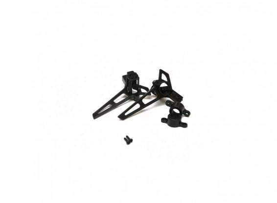 Firefox C129 Helicopter Parts Tail Motor Mount & Vertical Stabilizer (2pcs) - HeliDirect